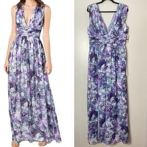 NWT JS COLLECTIONS DRESS LARGE PURPLE BRIDESMAID FORMAL EVENING EVENT